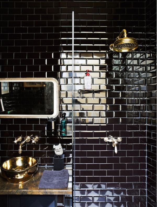 30 black and white bathroom wall tile designs ideas and pictures
