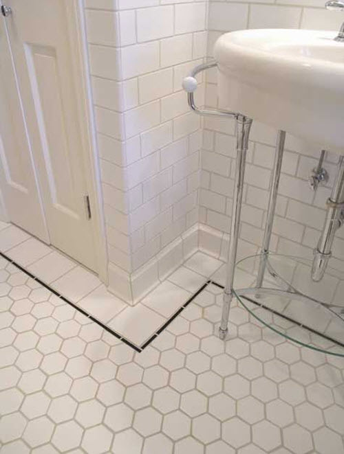 37 black and white hexagon bathroom floor tile ideas and 