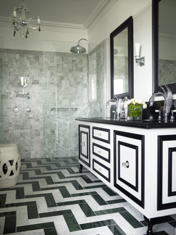 31 black and white marble bathroom tiles ideas and pictures