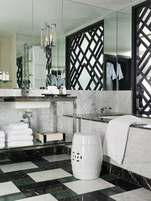 31 black and white marble bathroom tiles ideas and pictures