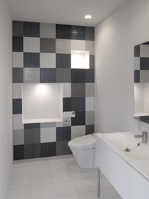 25 black and white mosaic bathroom tile ideas and pictures