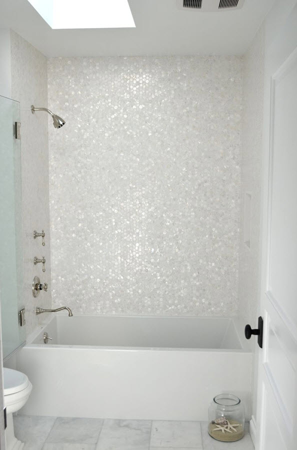 31 white glitter bathroom tiles ideas and pictures