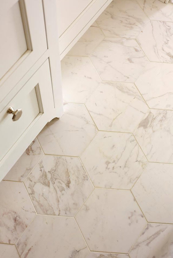 32 white hexagon bathroom tile ideas and pictures