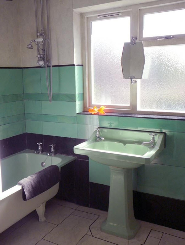 36 art deco green bathroom tiles ideas and pictures