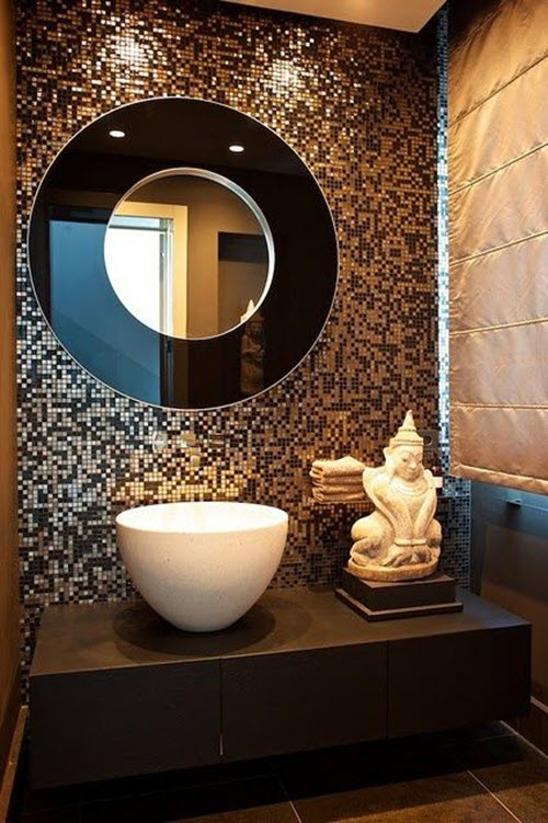 40 brown mosaic bathroom tiles ideas and pictures