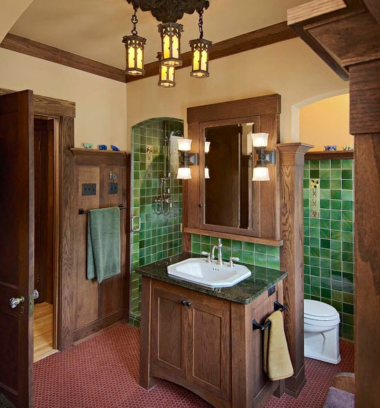 40 dark green bathroom tile ideas and pictures