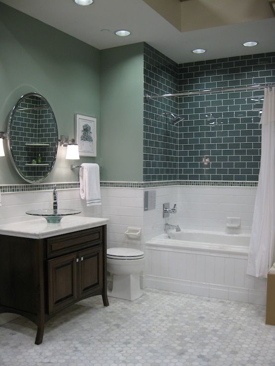 37 green glass bathroom tile ideas and pictures