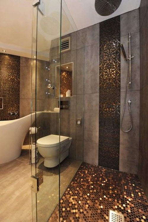 Brown Tiles For Bathroom, Brown Tile Bathroom