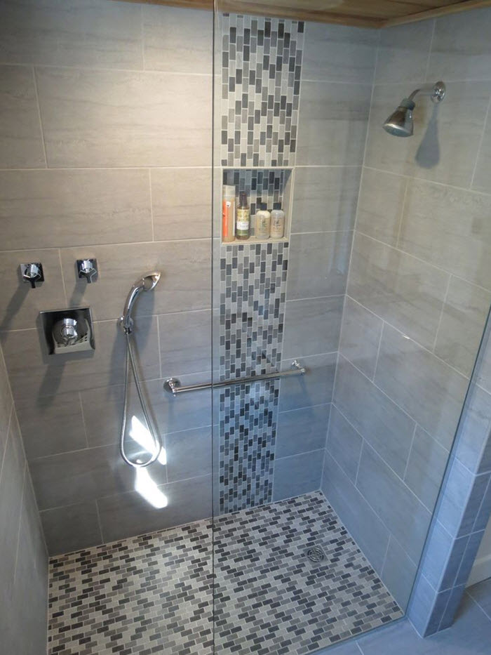 39 grey mosaic bathroom floor tiles ideas and pictures