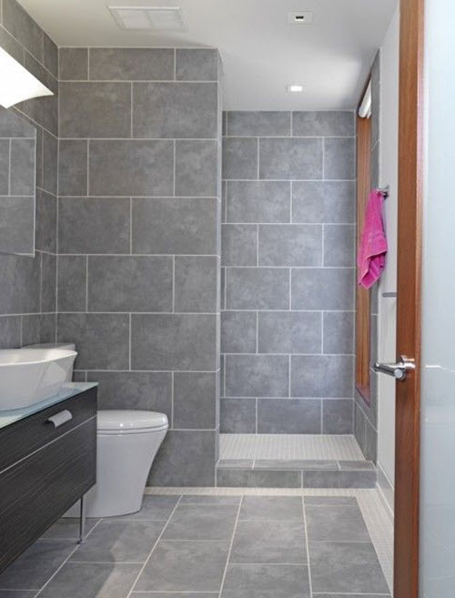 37 light gray bathroom floor tile ideas and pictures