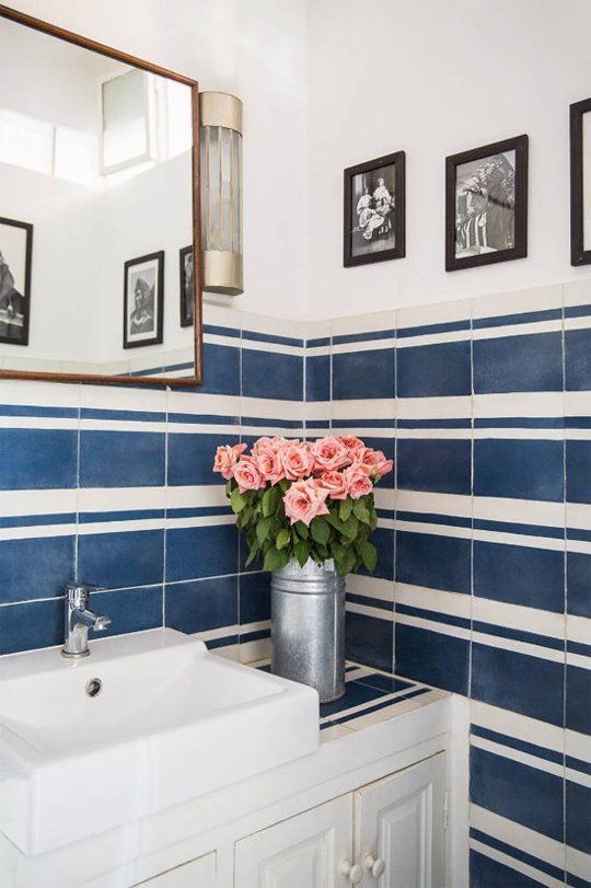 40 Navy Blue Bathroom Tiles Ideas And Pictures
