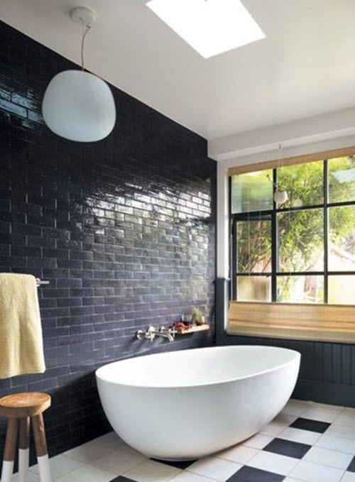 40 navy blue bathroom tiles ideas and pictures