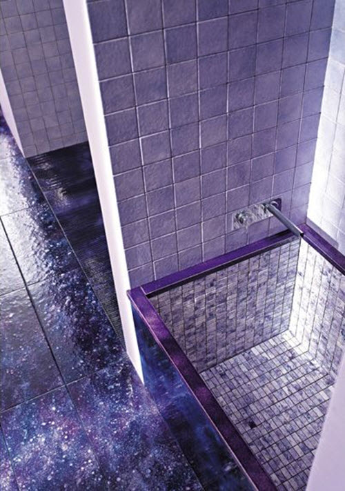 Purple Tiles For Bathroom