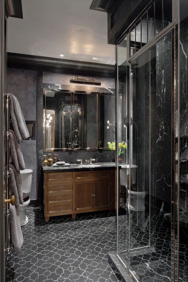 bathroom floor tiles marble grey bathrooms modern gray tile dark walls astor plaza masculine suite interior luxury sparkle rental month