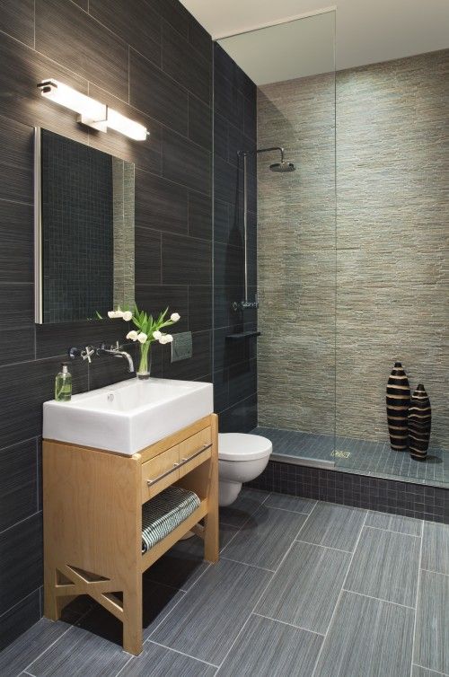30 grey natural stone bathroom tiles ideas and pictures