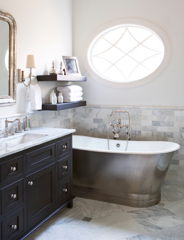 30 ideas of a bathroom with subway tile and chair rail