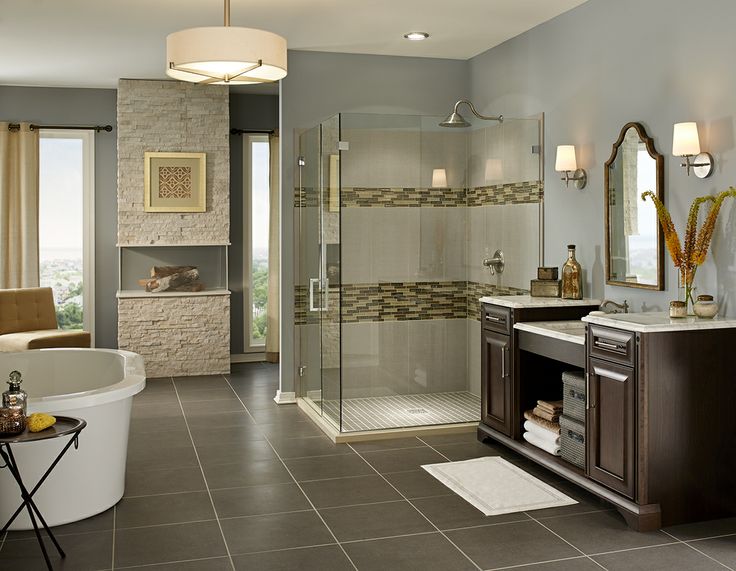30 ideas on using polished porcelain tile for bathroom floor