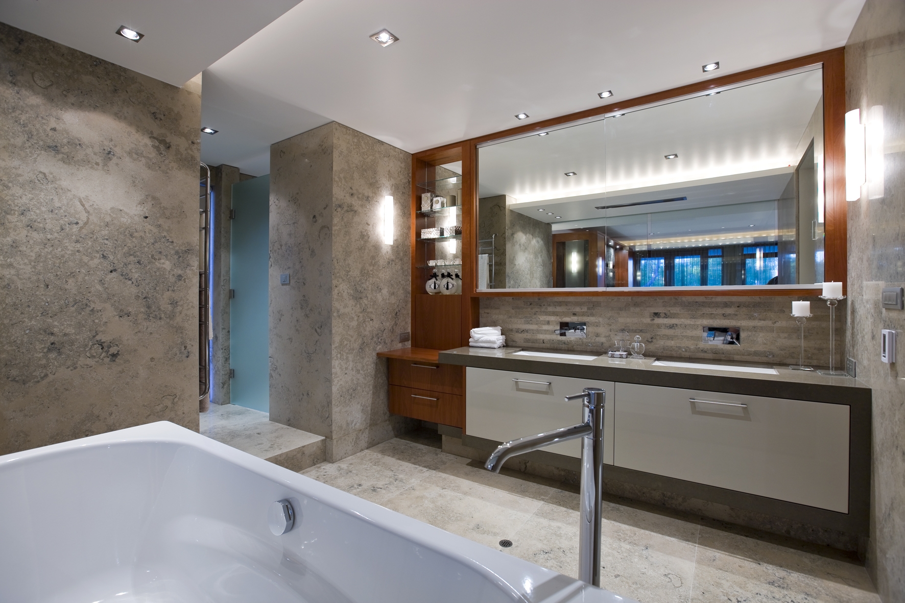 27 nice ideas and pictures of natural stone bathroom wall tiles