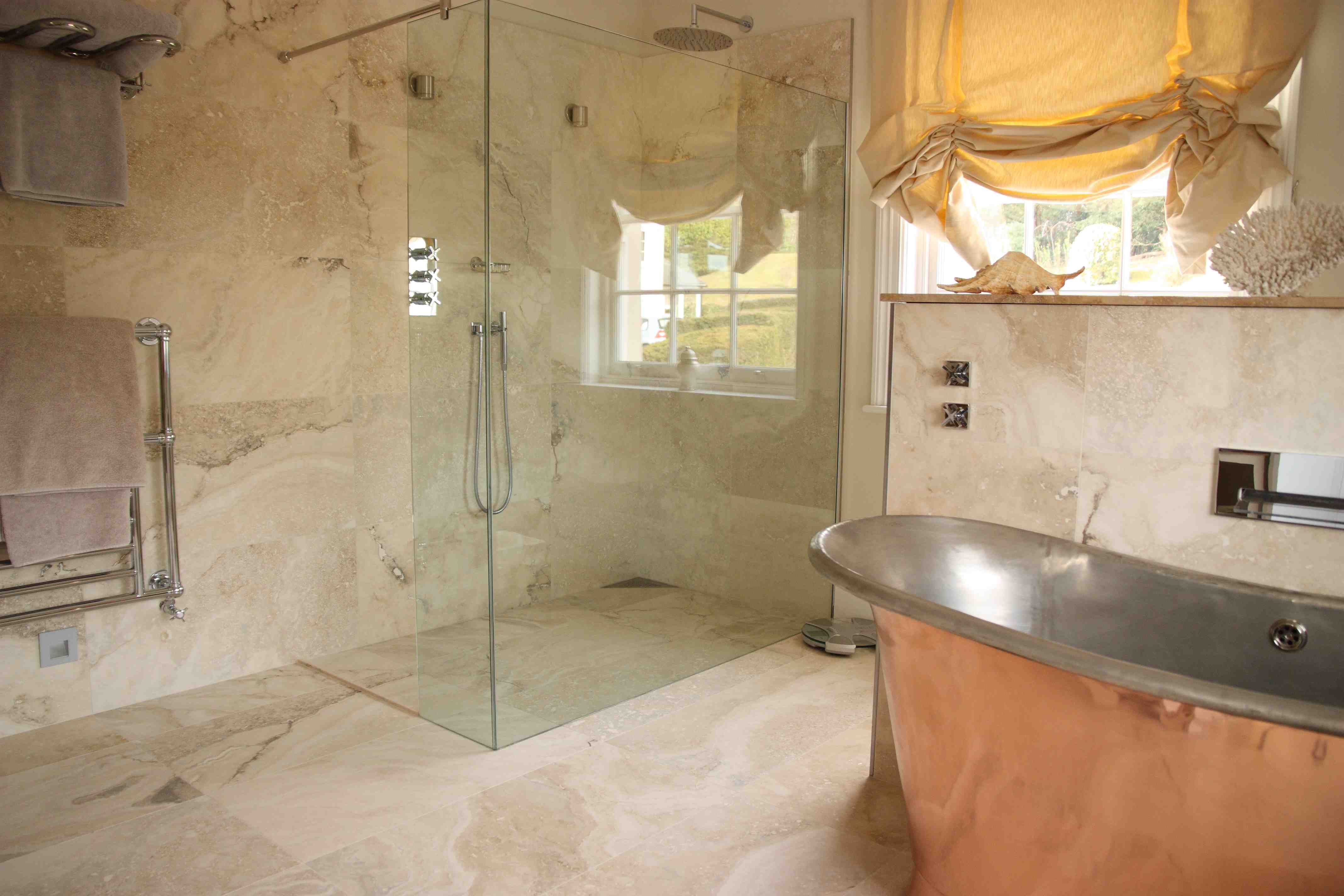 27 nice ideas and pictures of natural stone bathroom wall tiles