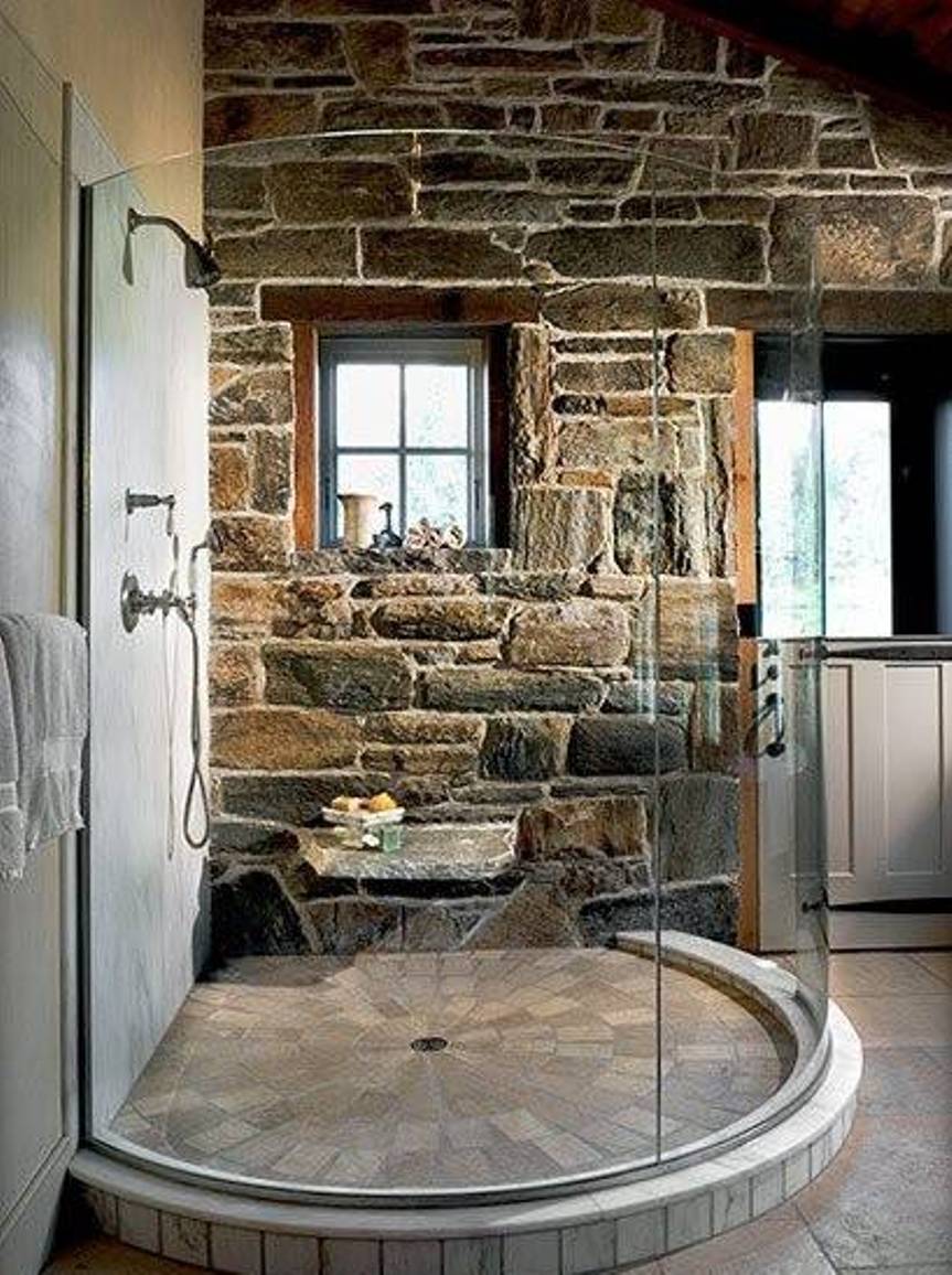 33 stunning pictures and ideas of natural stone bathroom floor tiles