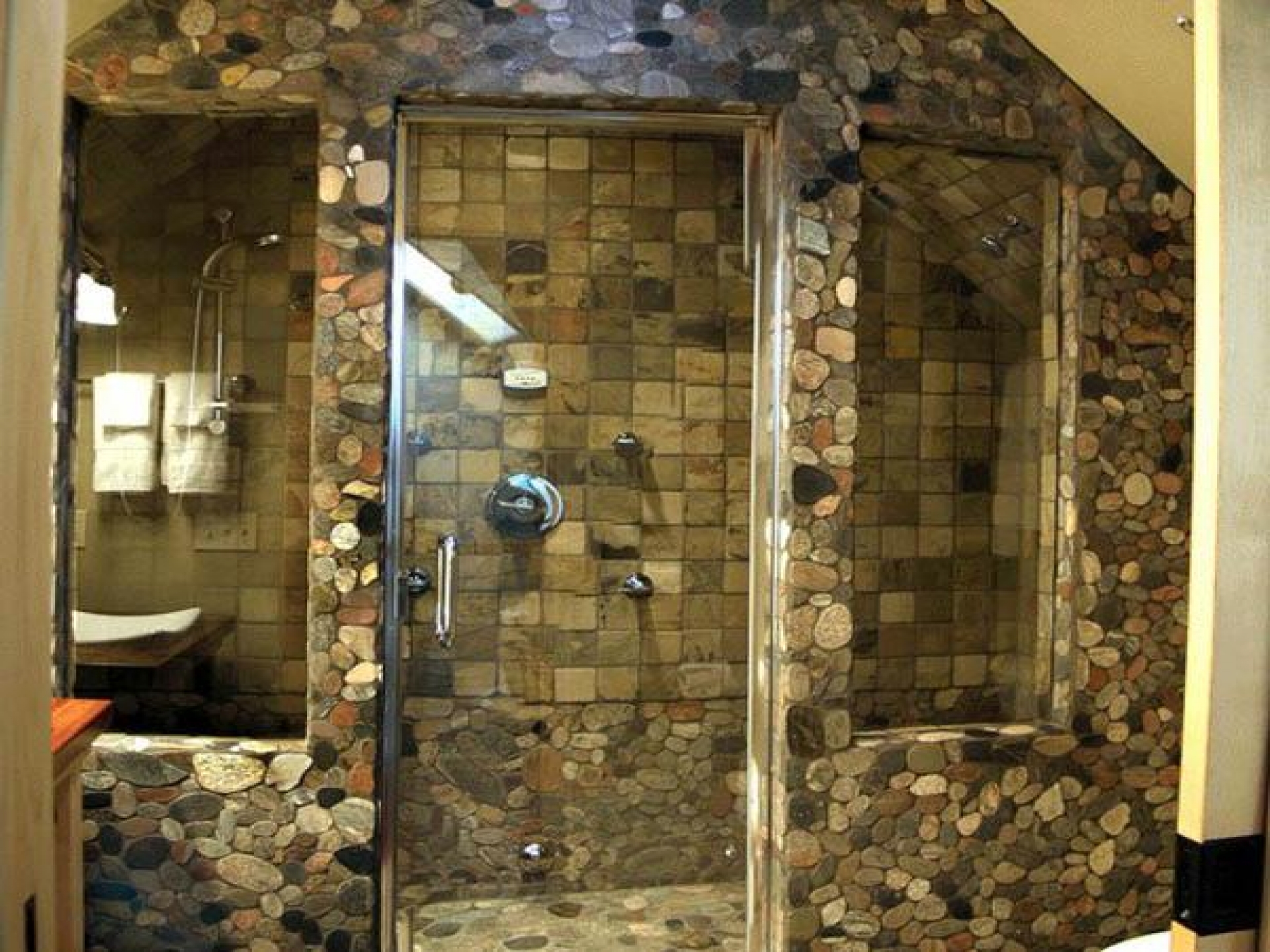 Simple Stone Bathrooms for Simple Design