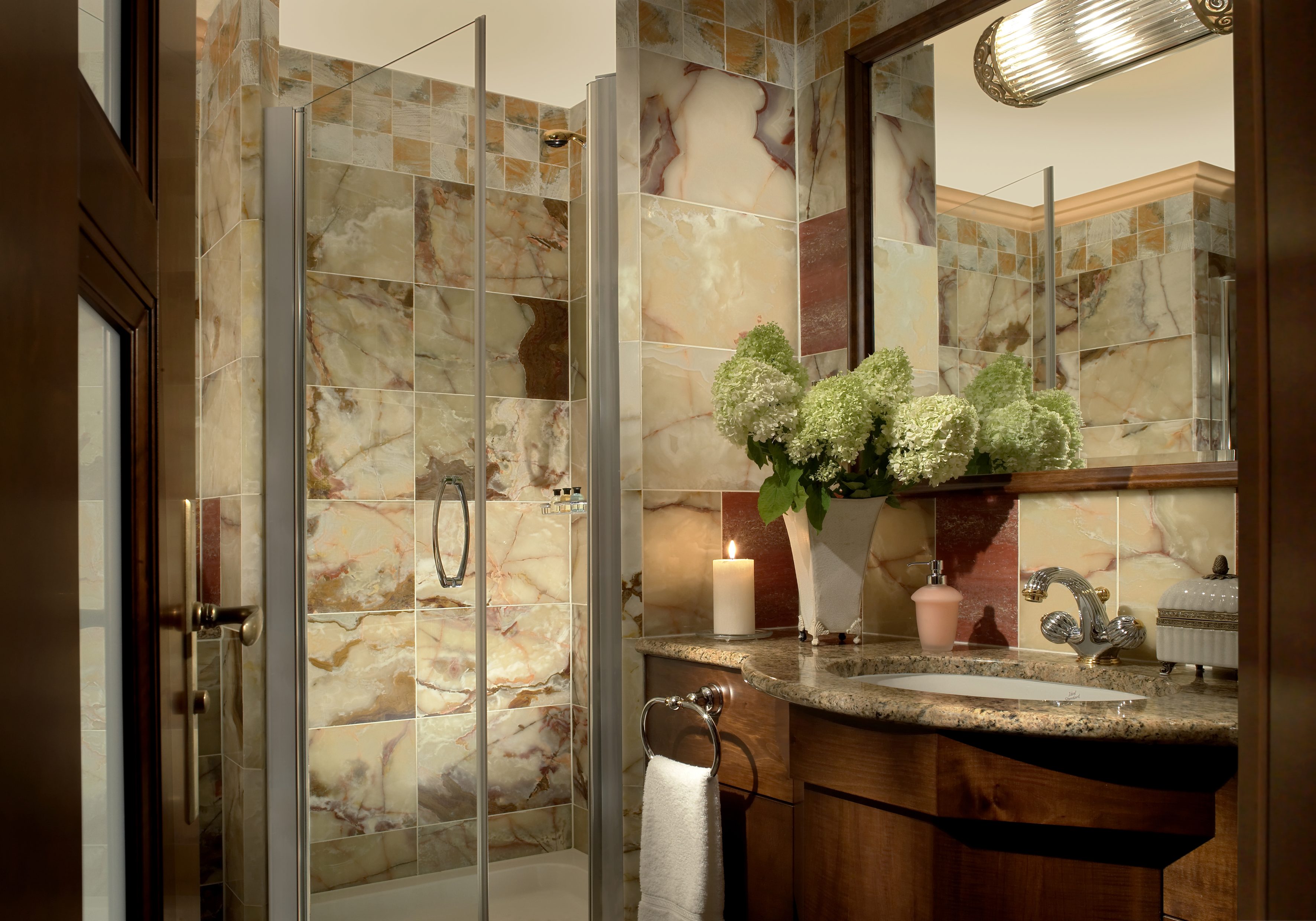 27 nice ideas and pictures of natural stone bathroom wall tiles