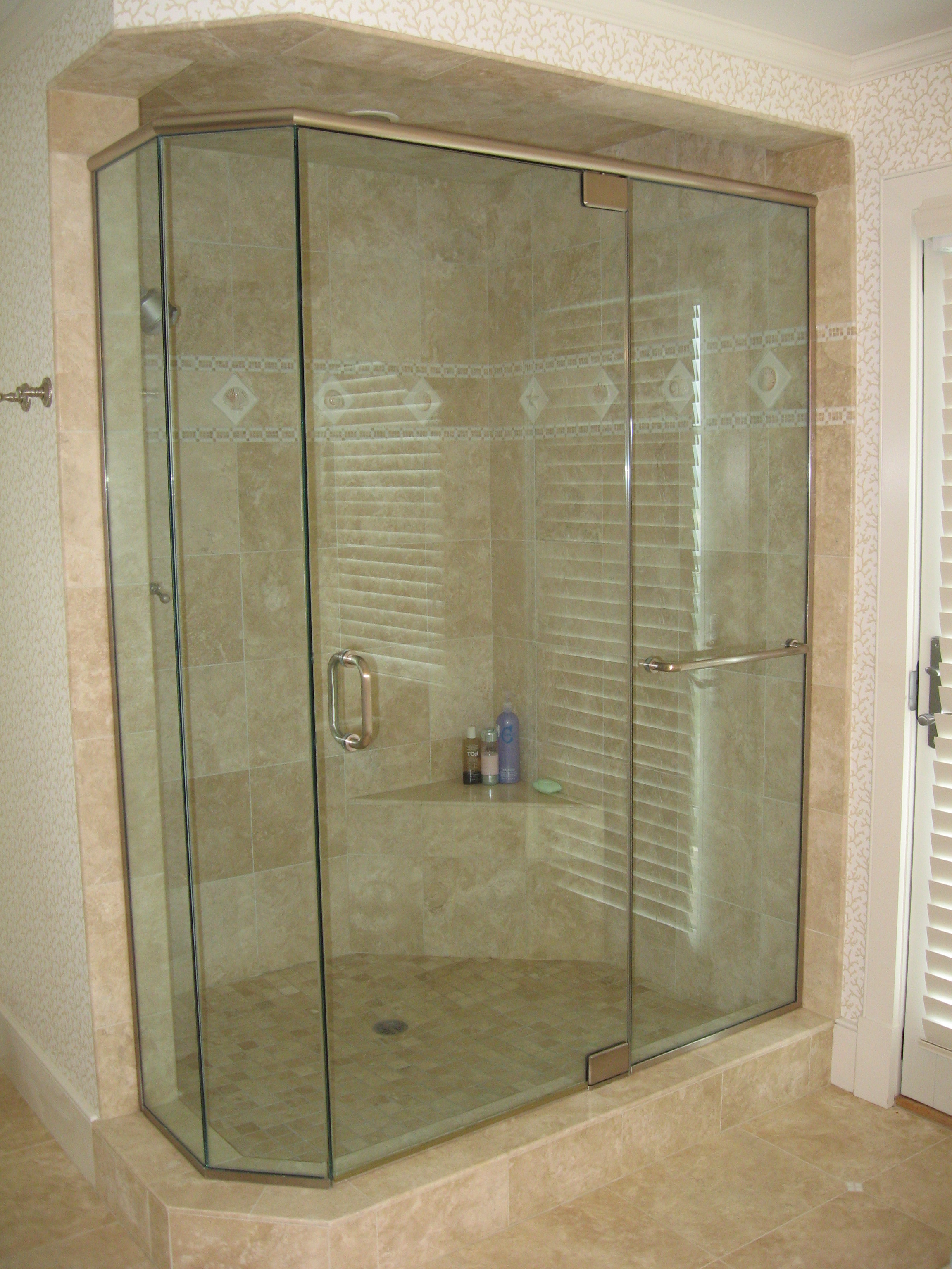 Modren Bathroom Tile Ideas Natural Area With Shower Also