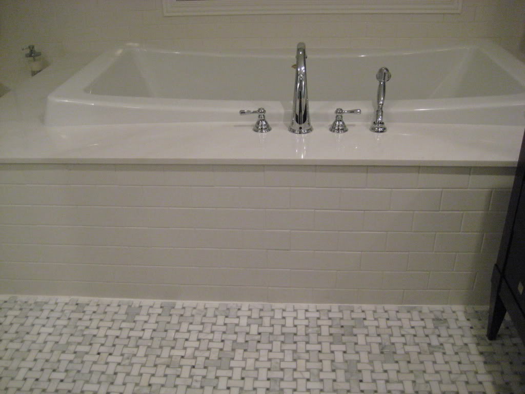 30 great pictures and ideas basketweave bathroom floor tile