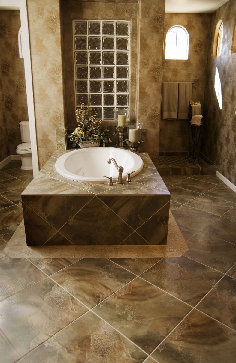 20 unique bathroom floor tile pictures and ideas