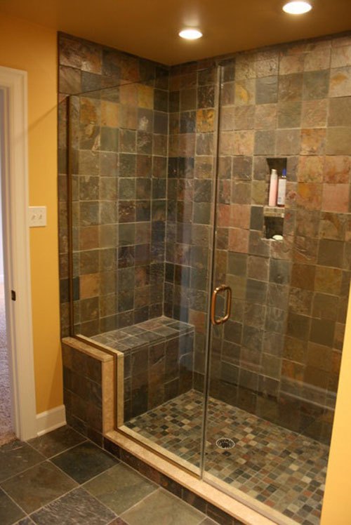 30 Pictures of slate tile in bathroom shower