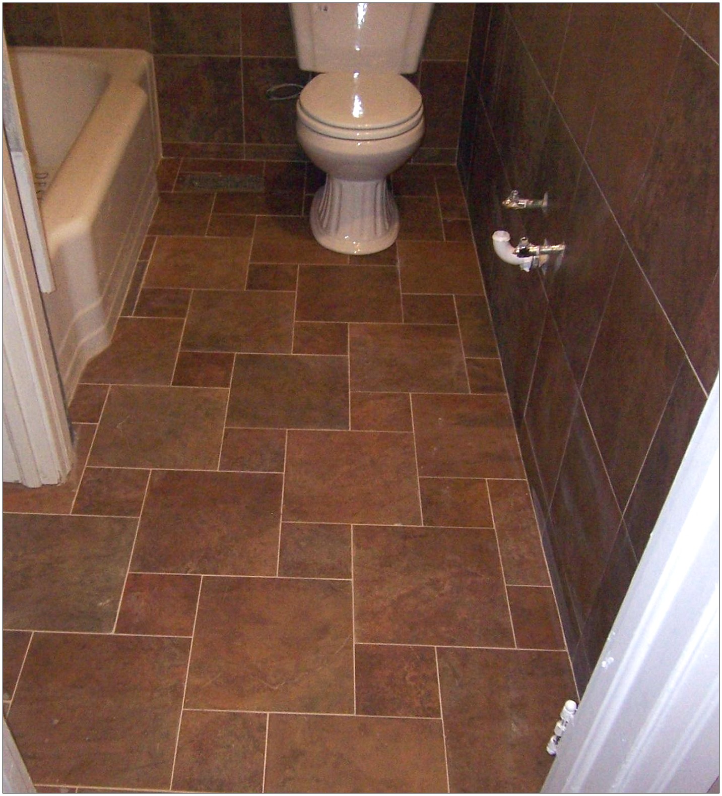What are some examples of modern bathroom tiles?