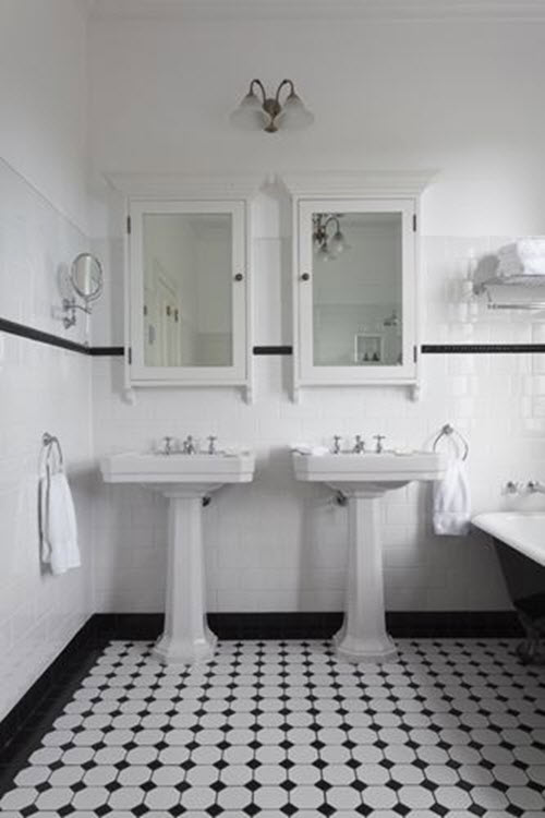 27 black and white octagon bathroom tile ideas and 27 black and white octagon bathroom tile ideas and