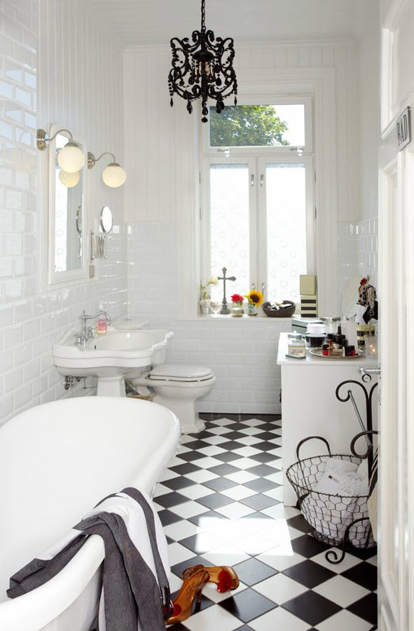 36 black  and white  vinyl bathroom  floor tiles ideas and 