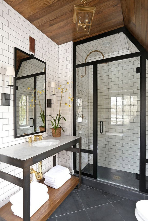 33 black slate bathroom floor tiles ideas and pictures