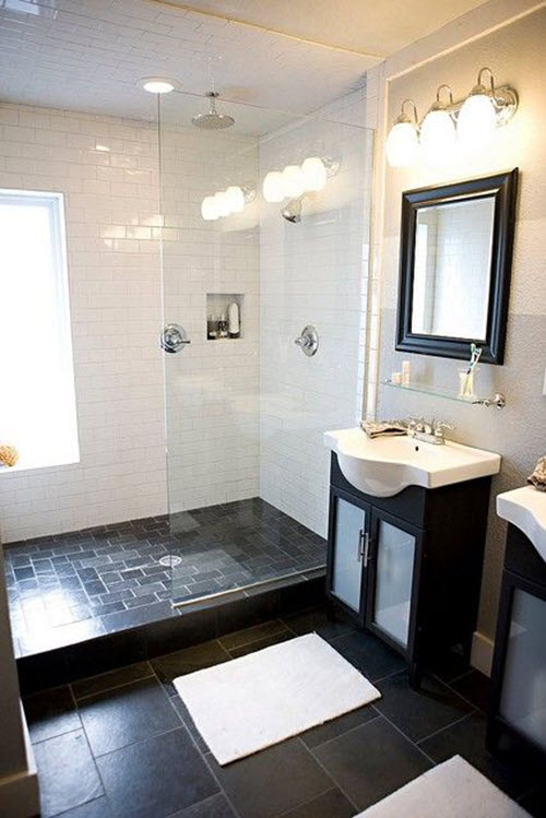 33 black slate bathroom floor tiles ideas and pictures 2019
