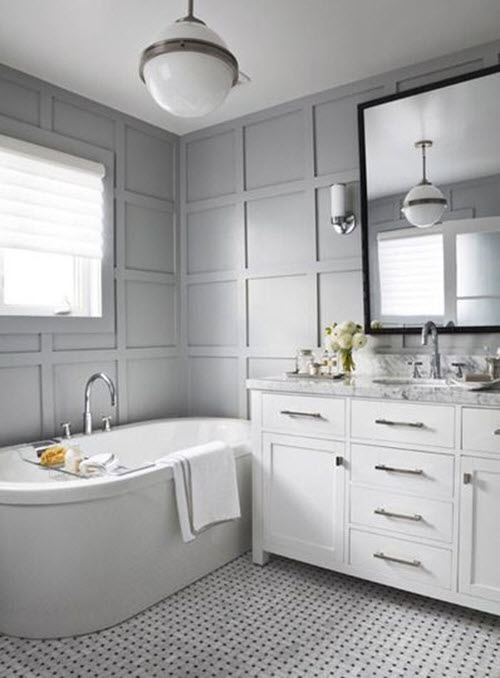 28 grey and white bathroom tile ideas and pictures 2020