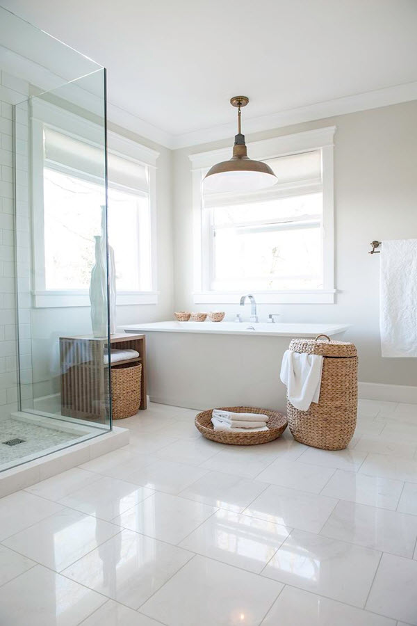 18 Large White Bathroom Floor Tiles Ideas And Pictures 2019