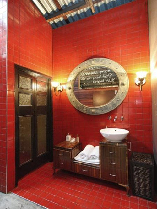 31 red bathroom floor tiles ideas and pictures 2020 