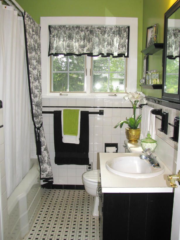 31 retro black  white bathroom  floor tile ideas  and 