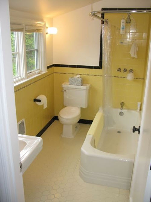 34 retro yellow bathroom tile ideas and pictures 2020