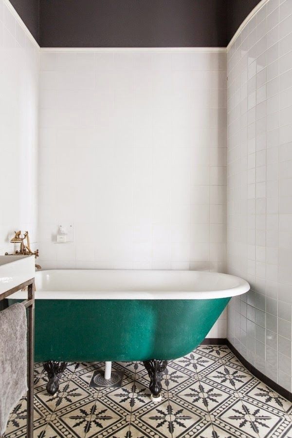 35 vintage black and white bathroom tile ideas and pictures