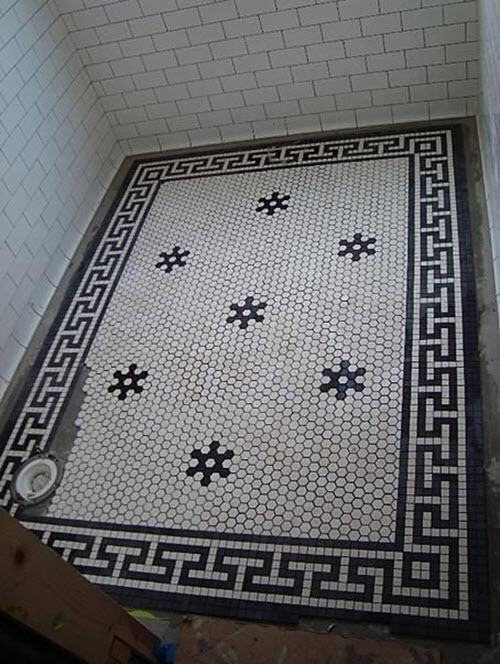 34 white hexagon bathroom floor tile ideas and pictures 2020
