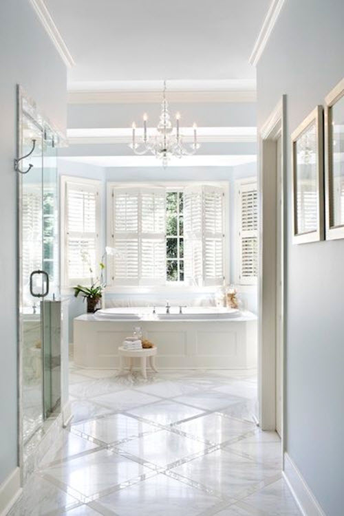 29 white marble bathroom floor tile ideas and pictures 2020