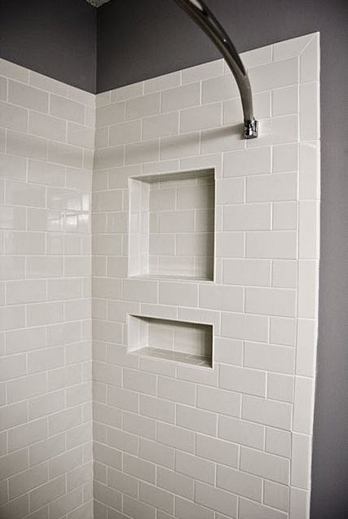 31 white subway tile in shower ideas and pictures 2020