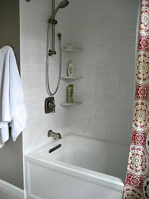 29 White Subway Tile Tub Surround Ideas And Pictures 2021