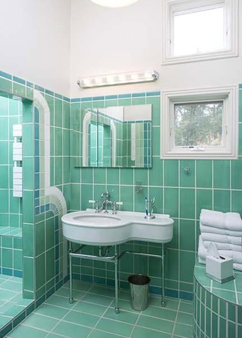 36 art deco green bathroom tiles ideas and pictures 2020
