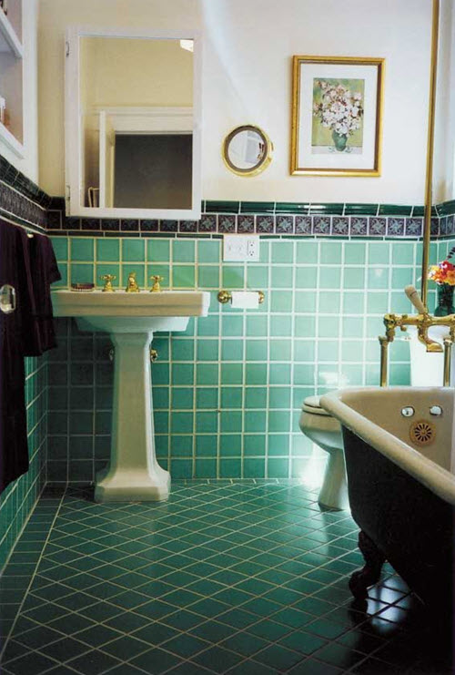 36 art deco green bathroom tiles ideas and pictures 2020