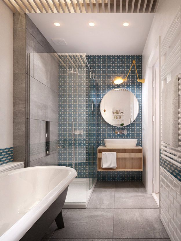 40 blue bathroom wall tile ideas and pictures 2020