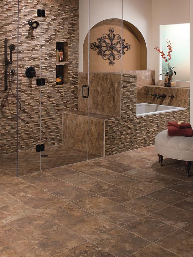 40 brown bathroom floor tiles ideas and pictures 2022