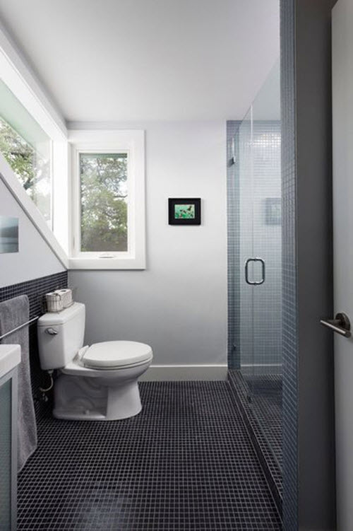 39 grey mosaic bathroom floor tiles ideas and pictures 2020
